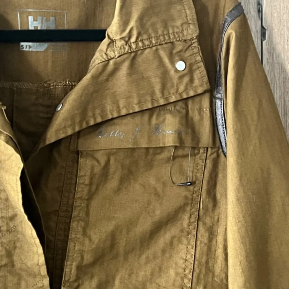 Helly Hansen Military Green/Brown Button Up Jacket with Zippers Size Small NWOT - Picture 4 of 9